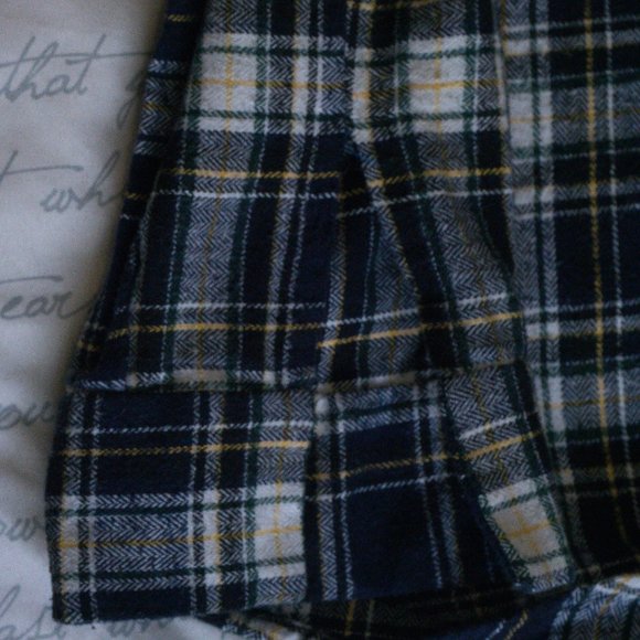 Blue and White Plaid Button Up - Picture 3 of 4